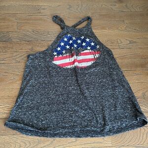 Modern Lux Girl’s American Flag Tank Top